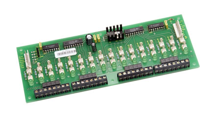 Verteilerplatine VX-16 zur Anzeige der Schaltzust&auml;nde auf dem NIPs-BUS